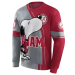 alabama crimson tide playful snoopy crimson hoodie best selling