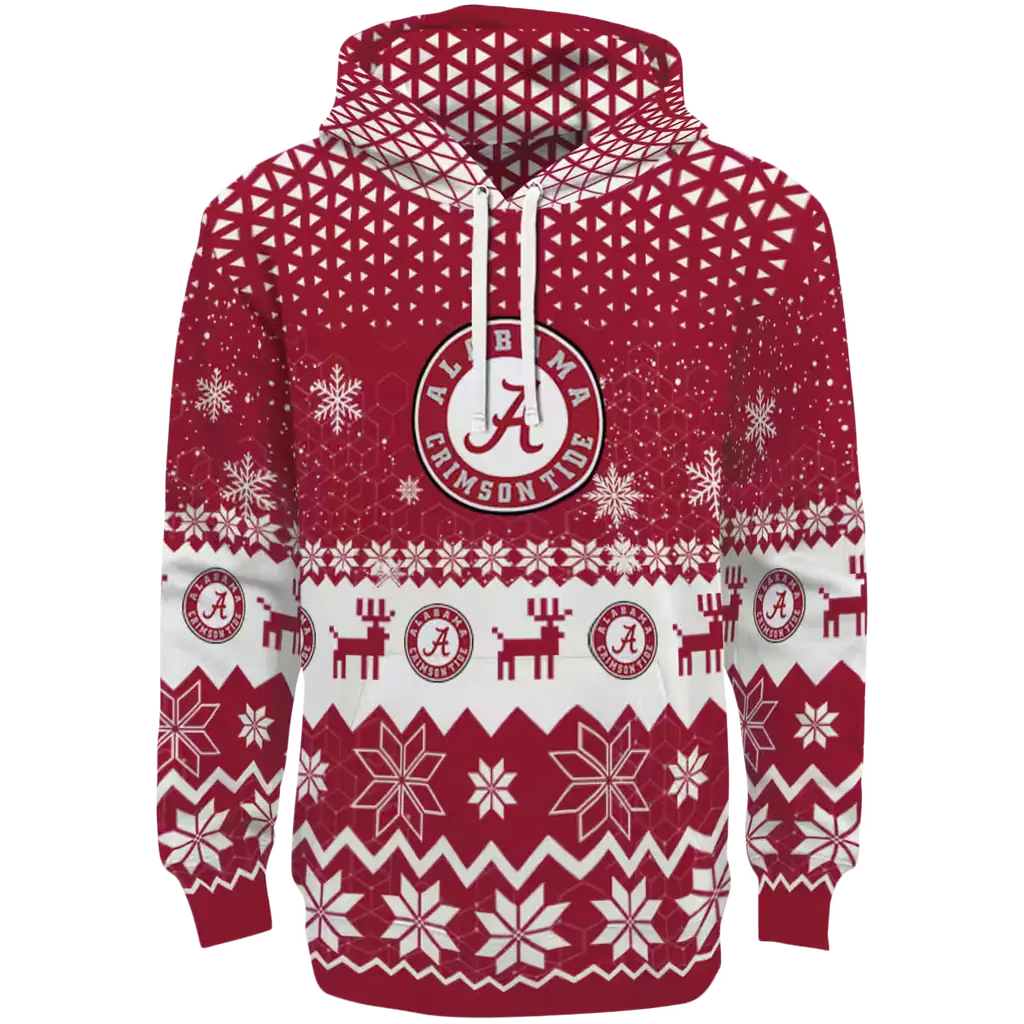 alabama crimson tide reindeer motif crimson hoodie best selling alabama crimson tide reindeer motif crimson hoodie best selling