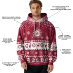 alabama crimson tide reindeer motif crimson hoodie best selling