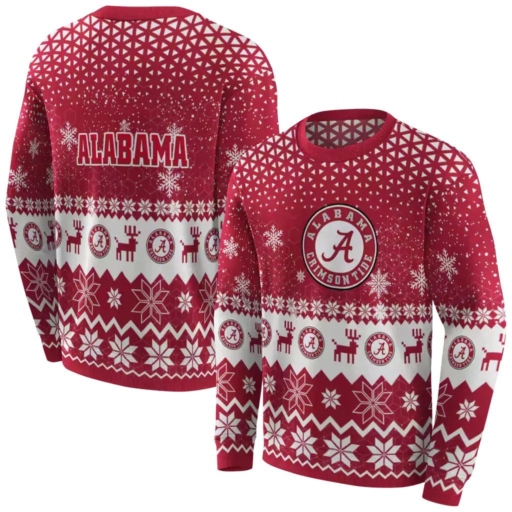 alabama crimson tide reindeer motif crimson hoodie premium grade alabama crimson tide reindeer motif crimson hoodie premium grade