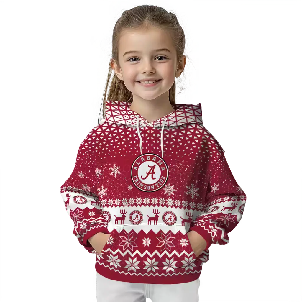 alabama crimson tide reindeer motif crimson hoodie top rated alabama crimson tide reindeer motif crimson hoodie top rated