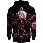 alabama crimson tide skull artwork crimson black hoodie best selling