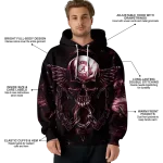 alabama crimson tide skull artwork crimson black hoodie best selling