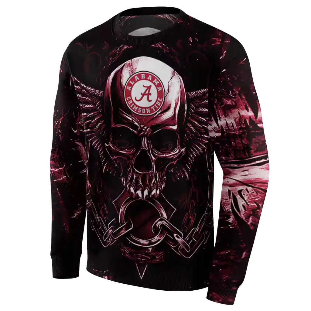alabama crimson tide skull artwork crimson black hoodie new arrival alabama crimson tide skull artwork crimson black hoodie new arrival