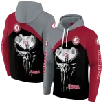 alabama crimson tide skull punisher gray black hoodie best selling