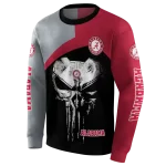 alabama crimson tide skull punisher gray black hoodie best selling