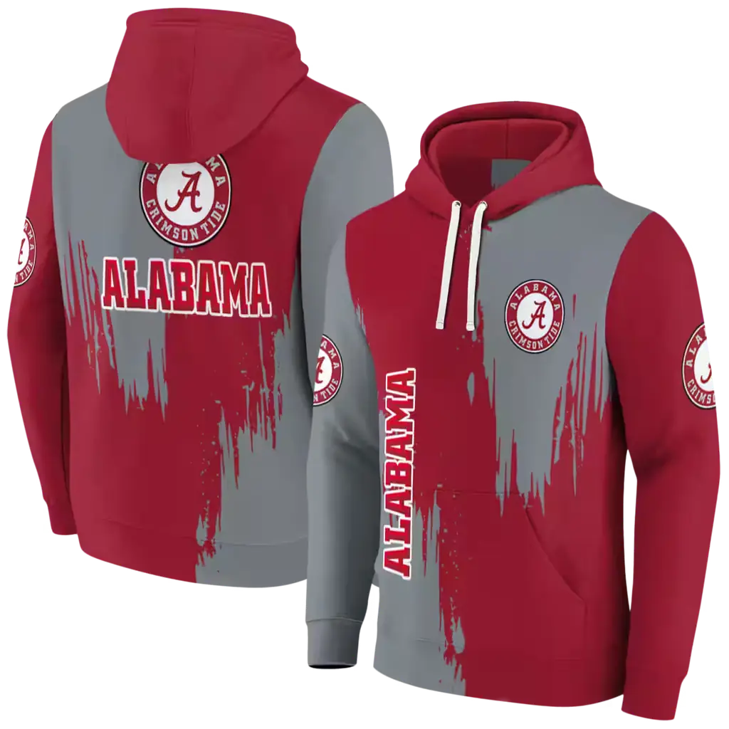 alabama crimson tide splatter effect crimson hoodie fashion forward alabama crimson tide splatter effect crimson hoodie fashion forward