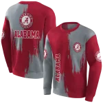 alabama crimson tide splatter effect crimson hoodie best selling