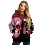 alabama crimson tide sugar skull crimson black hoodie best selling