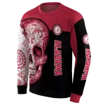 alabama crimson tide sugar skull crimson black hoodie best selling