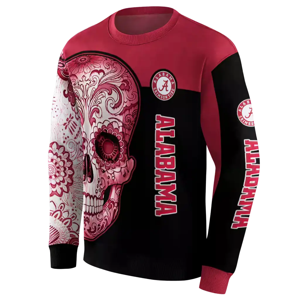 alabama crimson tide sugar skull crimson black hoodie new arrival alabama crimson tide sugar skull crimson black hoodie new arrival