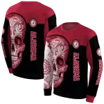 alabama crimson tide sugar skull crimson black hoodie best selling