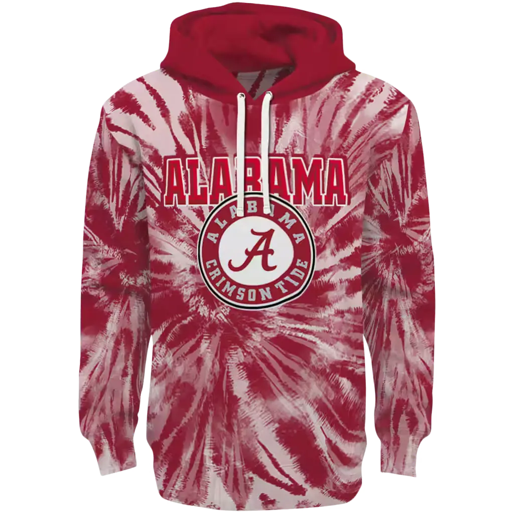 alabama crimson tide tie dye pattern crimson hoodie best selling alabama crimson tide tie dye pattern crimson hoodie best selling