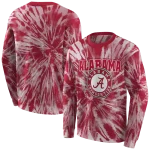 alabama crimson tide tie dye pattern crimson hoodie best selling