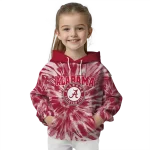 alabama crimson tide tie dye pattern crimson hoodie best selling