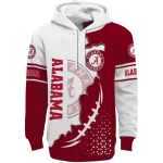 alabama crimson tide triangular pattern crimson white hoodie best selling