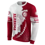 alabama crimson tide triangular pattern crimson white hoodie best selling