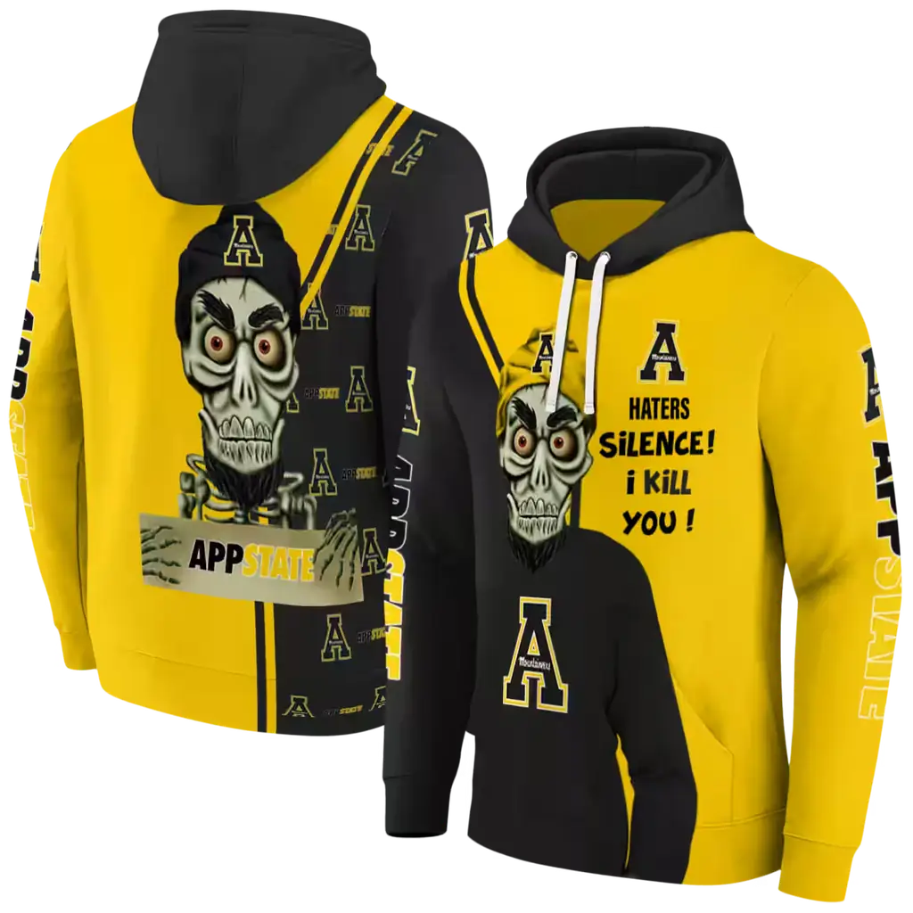 appalachian state mountaineers achmed skull black hoodie fashion forward appalachian state mountaineers achmed skull black hoodie fashion forward