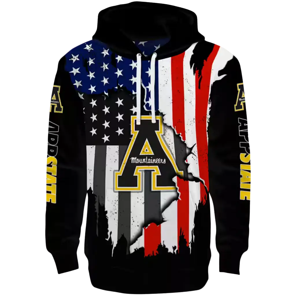appalachian state mountaineers american pride black hoodie best selling appalachian state mountaineers american pride black hoodie best selling