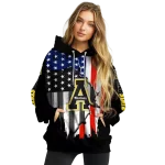 appalachian state mountaineers american pride black hoodie best selling