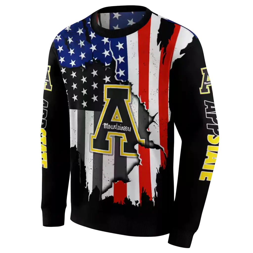 appalachian state mountaineers american pride black hoodie new arrival appalachian state mountaineers american pride black hoodie new arrival