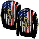 appalachian state mountaineers american pride black hoodie best selling