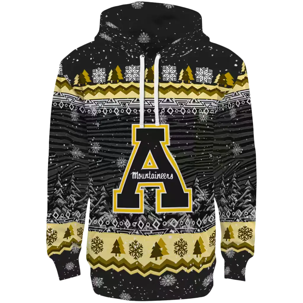 appalachian state mountaineers christmas trees black hoodie best selling appalachian state mountaineers christmas trees black hoodie best selling