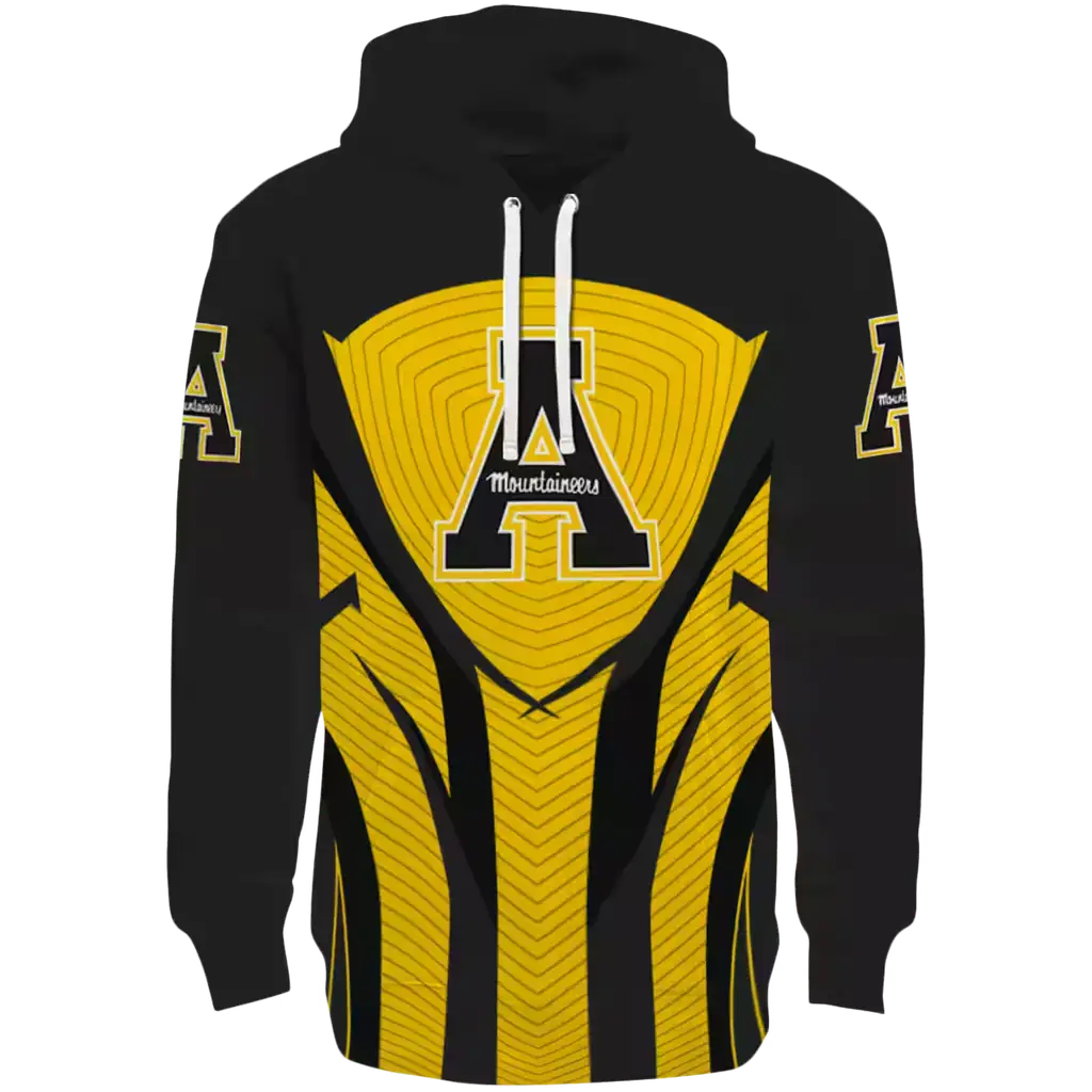 appalachian state mountaineers concentric lines black hoodie best selling appalachian state mountaineers concentric lines black hoodie best selling