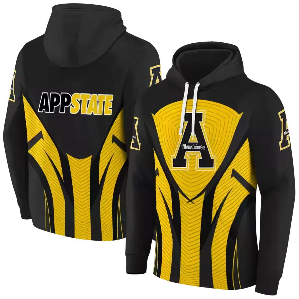 appalachian state mountaineers concentric lines black hoodie fashion forward appalachian state mountaineers concentric lines black hoodie fashion forward