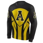 appalachian state mountaineers concentric lines black hoodie best selling