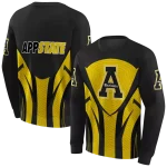 appalachian state mountaineers concentric lines black hoodie best selling