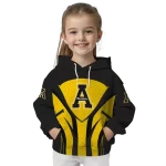 appalachian state mountaineers concentric lines black hoodie best selling