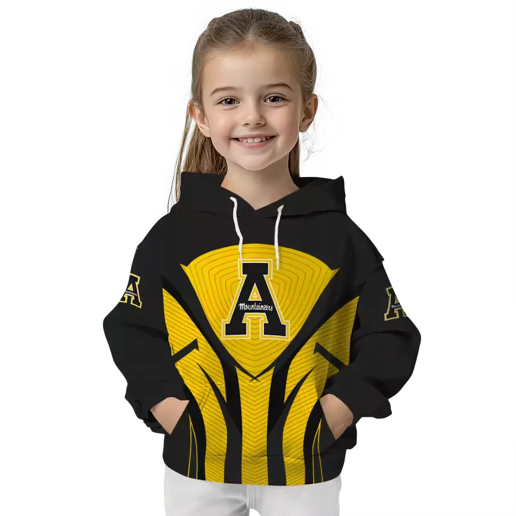 appalachian state mountaineers concentric lines black hoodie top rated appalachian state mountaineers concentric lines black hoodie top rated