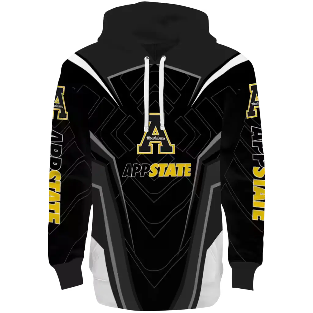 appalachian state mountaineers futuristic pattern black hoodie best selling appalachian state mountaineers futuristic pattern black hoodie best selling
