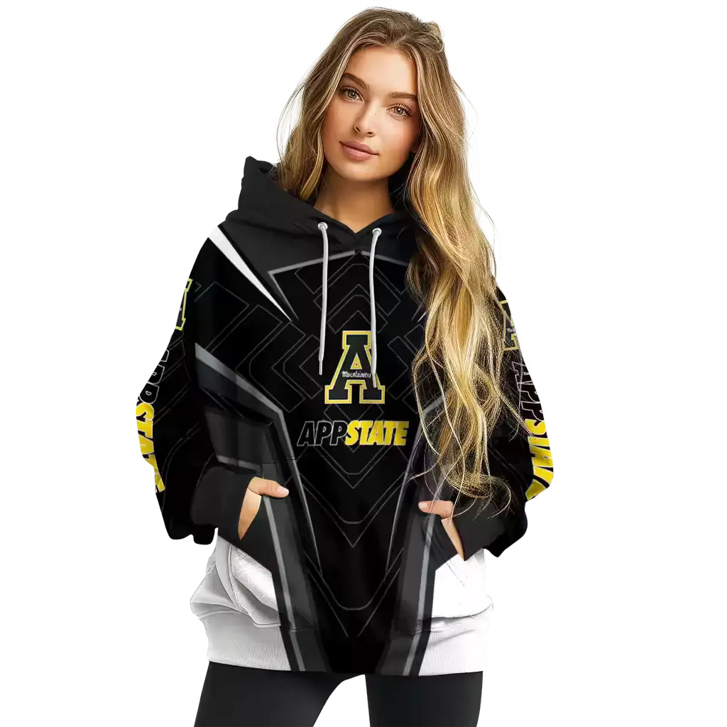 appalachian state mountaineers futuristic pattern black hoodie high quality appalachian state mountaineers futuristic pattern black hoodie high quality