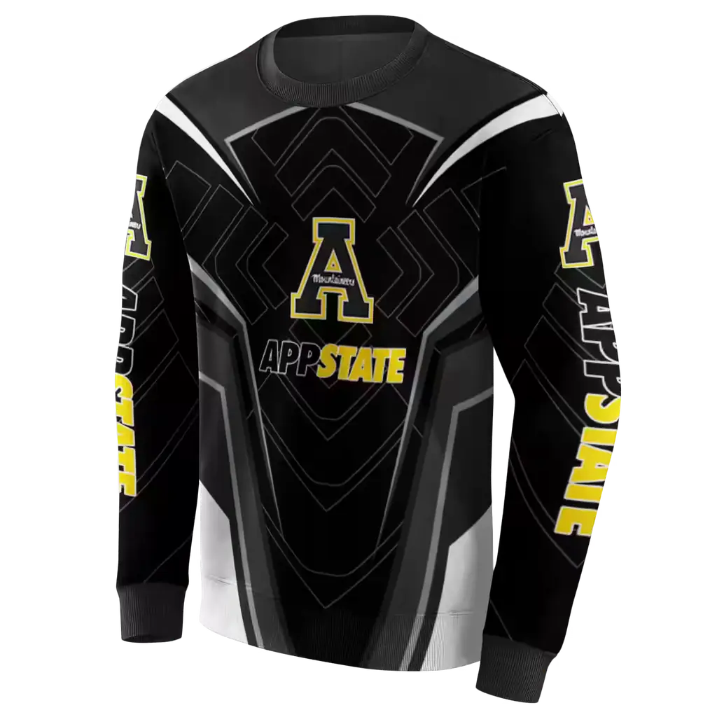 appalachian state mountaineers futuristic pattern black hoodie new arrival appalachian state mountaineers futuristic pattern black hoodie new arrival