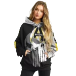 appalachian state mountaineers graphic punisher black white hoodie best selling