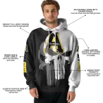 appalachian state mountaineers graphic punisher black white hoodie best selling