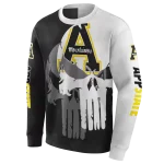 appalachian state mountaineers graphic punisher black white hoodie best selling