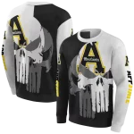appalachian state mountaineers graphic punisher black white hoodie best selling