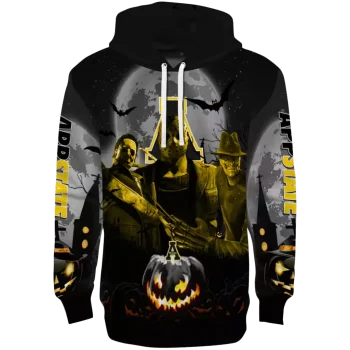 appalachian state mountaineers halloween vibes black hoodie best selling