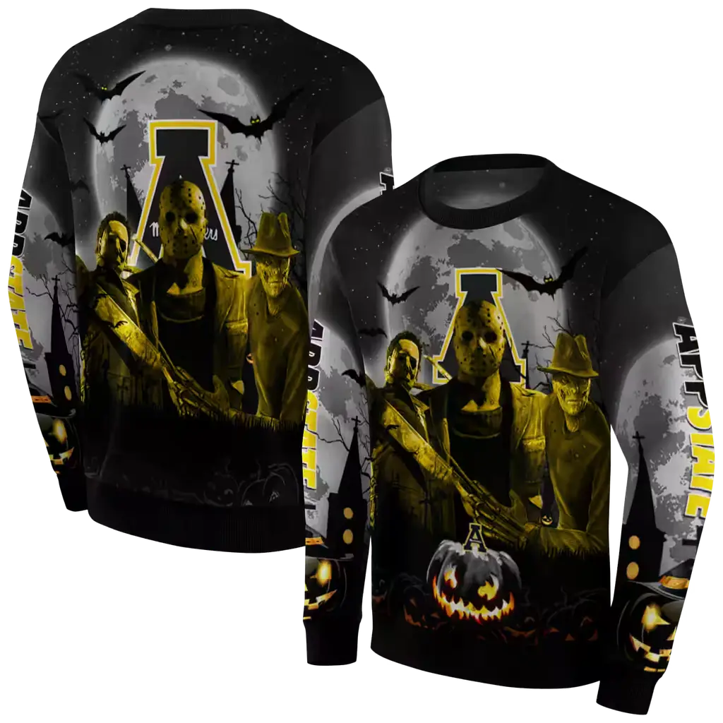 appalachian state mountaineers halloween vibes black hoodie premium grade appalachian state mountaineers halloween vibes black hoodie premium grade