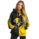 appalachian state mountaineers heartbeat graphic black hoodie best selling