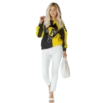 appalachian state mountaineers heartbeat graphic black hoodie best selling