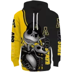 appalachian state mountaineers jack skellington black hoodie best selling