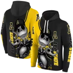 appalachian state mountaineers jack skellington black hoodie best selling
