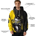appalachian state mountaineers jack skellington black hoodie best selling