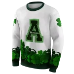 appalachian state mountaineers lucky motif white green hoodie best selling