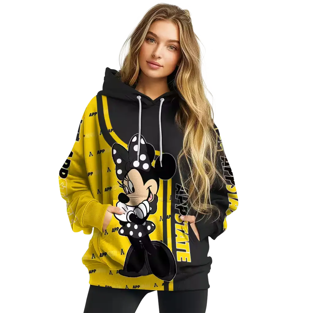 appalachian state mountaineers minnie mouse black hoodie high quality appalachian state mountaineers minnie mouse black hoodie high quality
