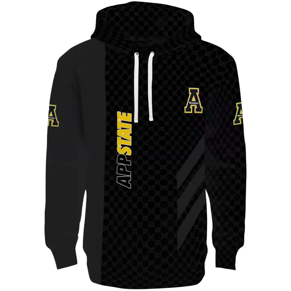 appalachian state mountaineers monogram pattern black hoodie best selling appalachian state mountaineers monogram pattern black hoodie best selling